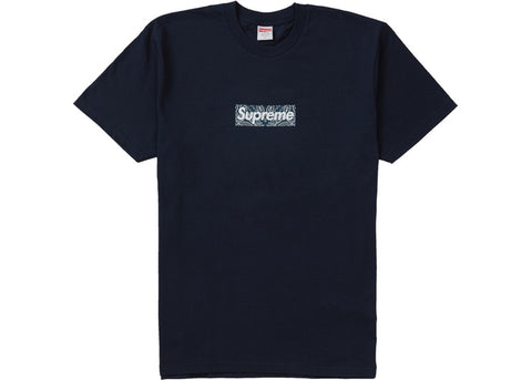 Bandana Box Logo Tee Supreme - Navy